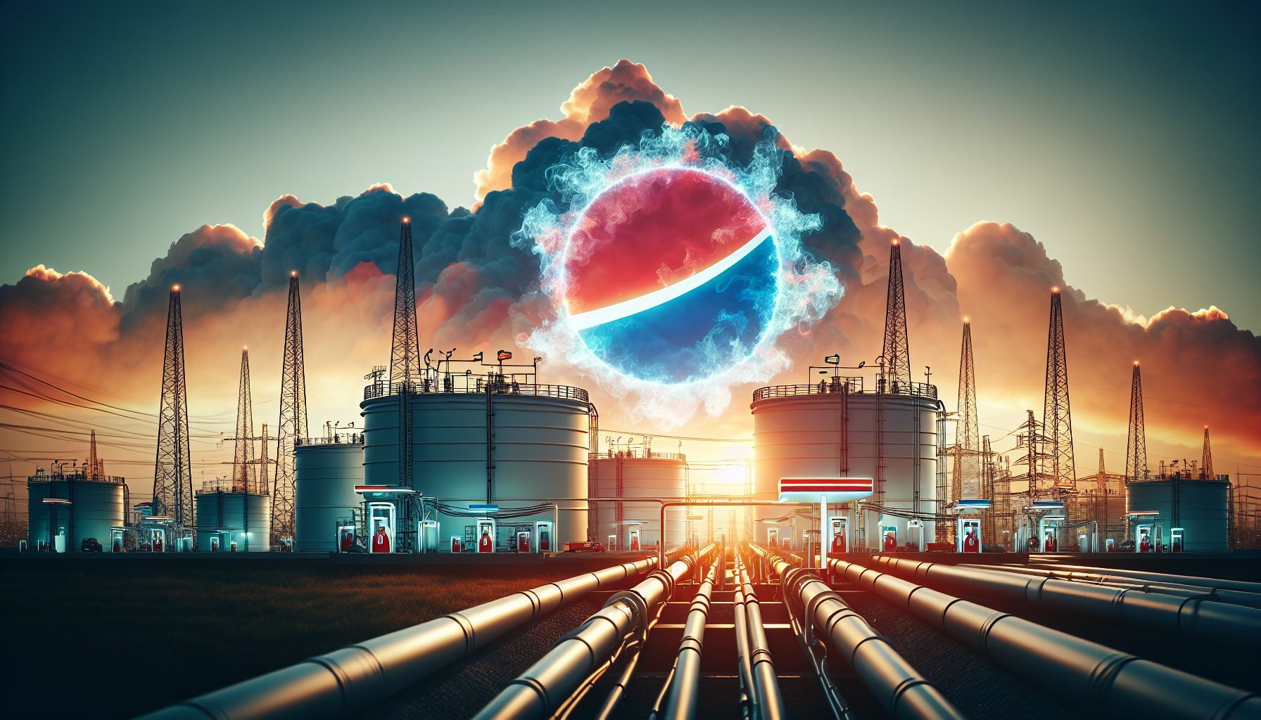 Ein Bild von Bharat Petroleum, das die Energieproduktion symbolisiert